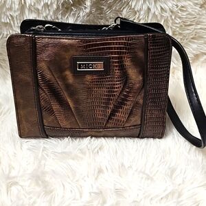 Miche Bags Petite Mini Purse Inga Shell Interchangeable Magnetic  Brown Chrome